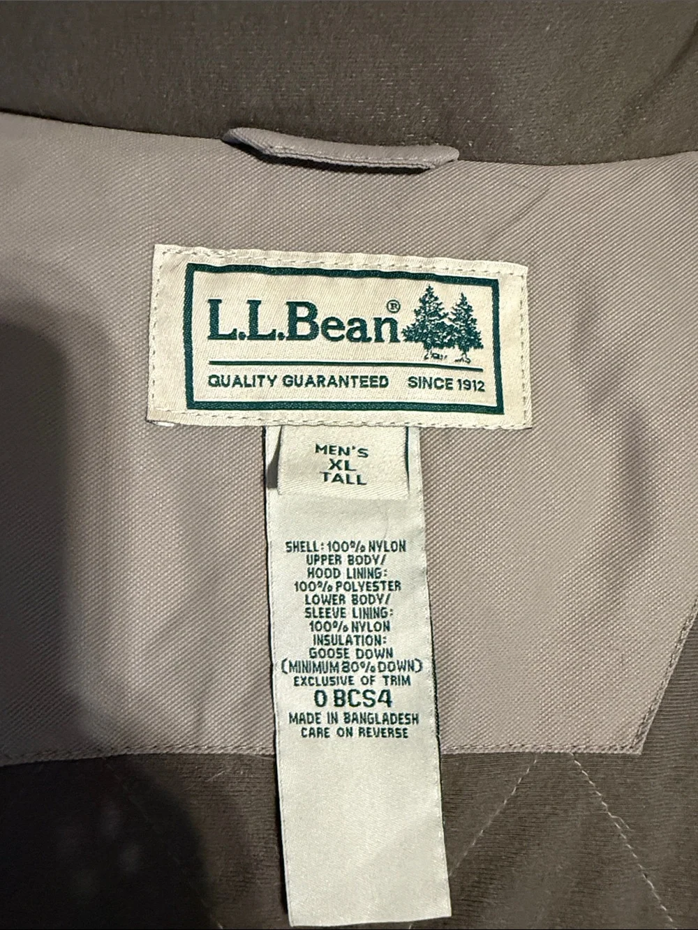 L.L. Bean warm insulated